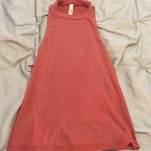 Light red turtleneck tank top
